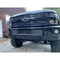 15-19 Chevrolet 2500/3500 Front Bumper Valance Filler Panel Kit w/Tow Hooks - Raw Finish