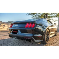 2015-2017 Ford Mustang GT 5.0 3in Cat Back Exhaust Black Quad Tips (Xtreme)