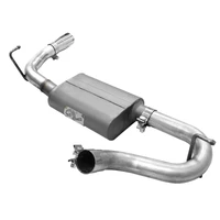 Scorpion 2-1/2in Alum Steel Axle-Back Exhaust w/Polished Tip V6-3.6 (Wrangler JK 07-18)