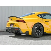 POWER Takeda (t) 2.5in-3in 304 SS CB Exhaust w/ Black Tips (Supra 21)