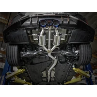 Takeda 3in 304 SS Cat-Back Exhaust w/ Blue Flame Tips (Civic Type R 17+)