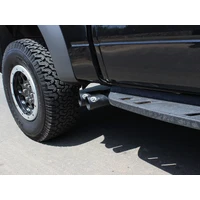Rebel Series Exhaust SS Front Side Exit CB w/ Black Tips Ecoboost (F150 10-14)
