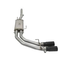 Rebel Exhausts Cat-Back SS V8 4.6// Black Tips (F-150 04-08)