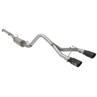 Rebel Series CB 2.5in Dual Center Exit SS Exhaust w/ Black Tips/3.8L V6 (Wrangler 07-15)