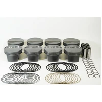 MS Piston Set Subaru EJ20/207 92mm Bore 75mm Stroke 130.4mm Rod 23mm Pin -12cc 8.5 CR Set of 4