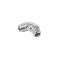90 Deg 3/4" NPT To -12AN Full Flow Adapter - Blue