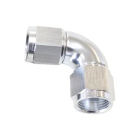 90 Deg Full Flow Female Swivel Coupler -16AN - Blue - 1 Piece
