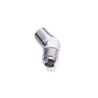 45 Deg 1/2" NPT Male to -6AN - Black