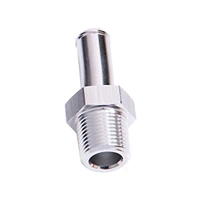 Straight 3/8" NPT Male to 1/2" Barb Adapter - Blue