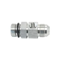 -10ORB To -10AN Extension With 1/8" Port - Blue