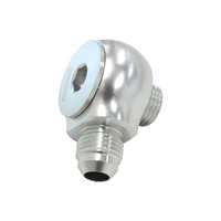 90 Deg Low Profile -8ORB to -6AN Male Adapter - Blue
