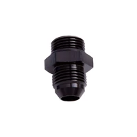 -6AN ORB To -6AN Straight Male Flare Adapter - Black