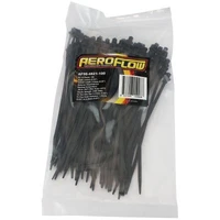 One Piece Fixed Fir Tree Cable Ties 4.8mm Wide x 210mm Long - 100 Pack - Black