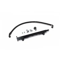 Performance 08-15 Mitsubishi EVO X CNC Machined Aluminum Fuel Rail w/Pulsation Dampener - Black