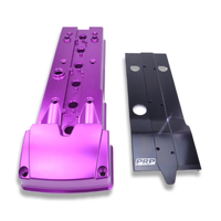 Ford Barra Billet Rocker Cover and Integrated Coil kit Small Bore Coupling / Billet cover kit with coil's and stalk's / Purple