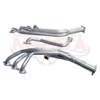 4-1, 1 3/4in Long Tube Extractor (Commodore 5.7, 6.0L VT VX VU VY VZ) - Silver