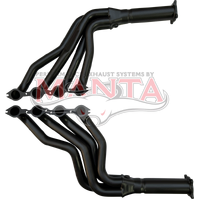 Headers With 3in Outlet - BLACK (VE VF 1 7/8in)