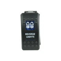 Rocker Switch Reverse Lights Blue Printed Lens (Each)