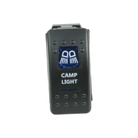 Rocker Switch Camp Light Blue Printed Lens (Each)