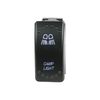 Rocker Switch Camp Light Blue LED (Each)