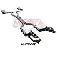 3in Full System With Centre Hotdog & Rear Muffler With Twin Tips (MUSTANG V8 FM 15-17)