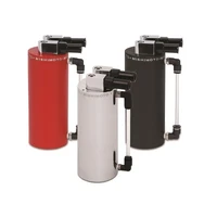 Aluminum Oil Catch Can - Small - Wrinkle Red