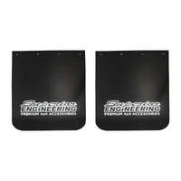 Premium Mudflaps Extra Large 420mm x 350mm - White Logo (Pair)