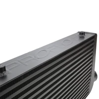Intercooler Bar & Plate 450 x 300 x 76mm 3.0'' Outlets Aluminium Universal Black