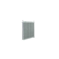 Trans Oil Cooler - 280 x 255 x 19mm 5/16" Hose Barb suits 11" SPAL Fan, Temp Switch Boss