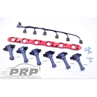 Nissan R34 NEO Motor Coil Kit Silver / Complete Kit - Bracket / Stalks / Coils / Loom / LOOM 1 - NEO Head on S1 Motor
