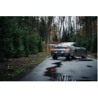 2024+ Ford Mustang 5.0L T304 SS 3in Cat-Back Exhaust w/ Quad Carbon Fiber Tips (Valve Delete)