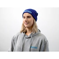 Blue Beanie with White Outline Logo (Each)