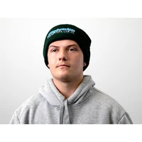 Green Beanie with White Outline Logo (Each)