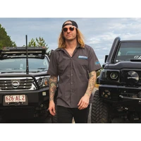 Superior Mens Short Sleeve Casual Shirt Dark Grey (Each) Large