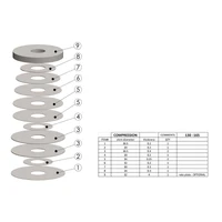 Shock Absorber Shim Stack (130-165 Compression Pack) (Pack)