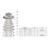 Shock Absorber Shim Stack(230 Rebound Pack) (Pack)