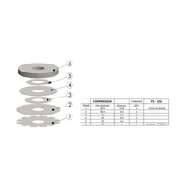 Shock Absorber Shim Stack (75-125 Compression Pack) (Pack)