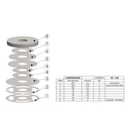 Shock Absorber Shim Stack (90-130 Compression Pack) (Pack)