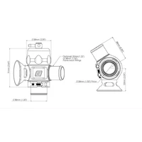 Dual Port BOV Universal 32mm - Blue