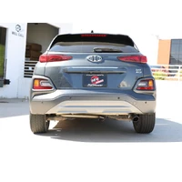Takeda 2.5in 304 SS Axle-Back Exhaust w/o Muffler w/BlackTips AWD (Kona 18-22)