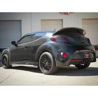 Takeda 2-1/2in to 3in SS-304 Cat-Back Exhaust w/ C/F Tips (Veloster 13-17)