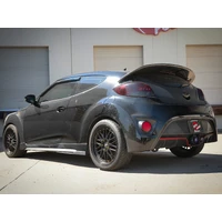 Takeda 2-1/2in to 3in SS-304 Cat-Back Exhaust w/ Blue Flame Tips (Veloster 13-17)