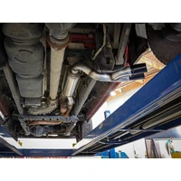 POWER Rebel Series 3.5in SS Cat Back Exhaust w/Black Tips 19-21 RAM V8-6.4L Hemi