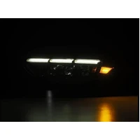 15-17 Ford Mustang NOVA LED Proj Headlights Alpha Black w/Activ Light/Seq Signal/Switch DRL