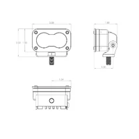 S2 Sport Wide Cornering Pattern Pair LED Work Light - Clear