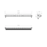 S8 Series Driving Combo Pattern 30in LED Light Bar- Amber