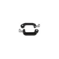15-21 S550 Mustang Billet Aluminum Camber Links Adjustable (Delrin/Rod ends) - Black Anodized