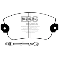 75-81 Lancia Beta 1.8L Greenstuff Front Brake Pads