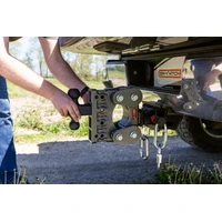 The Boss Torsion-Flex 2in Shank 5in Drop 10K Hitch w/GH-031 Dual-Ball/GH-032 Pintle Lock