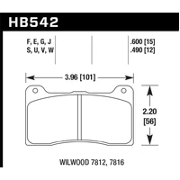 Wilwood 15mm HPS Brake Pads